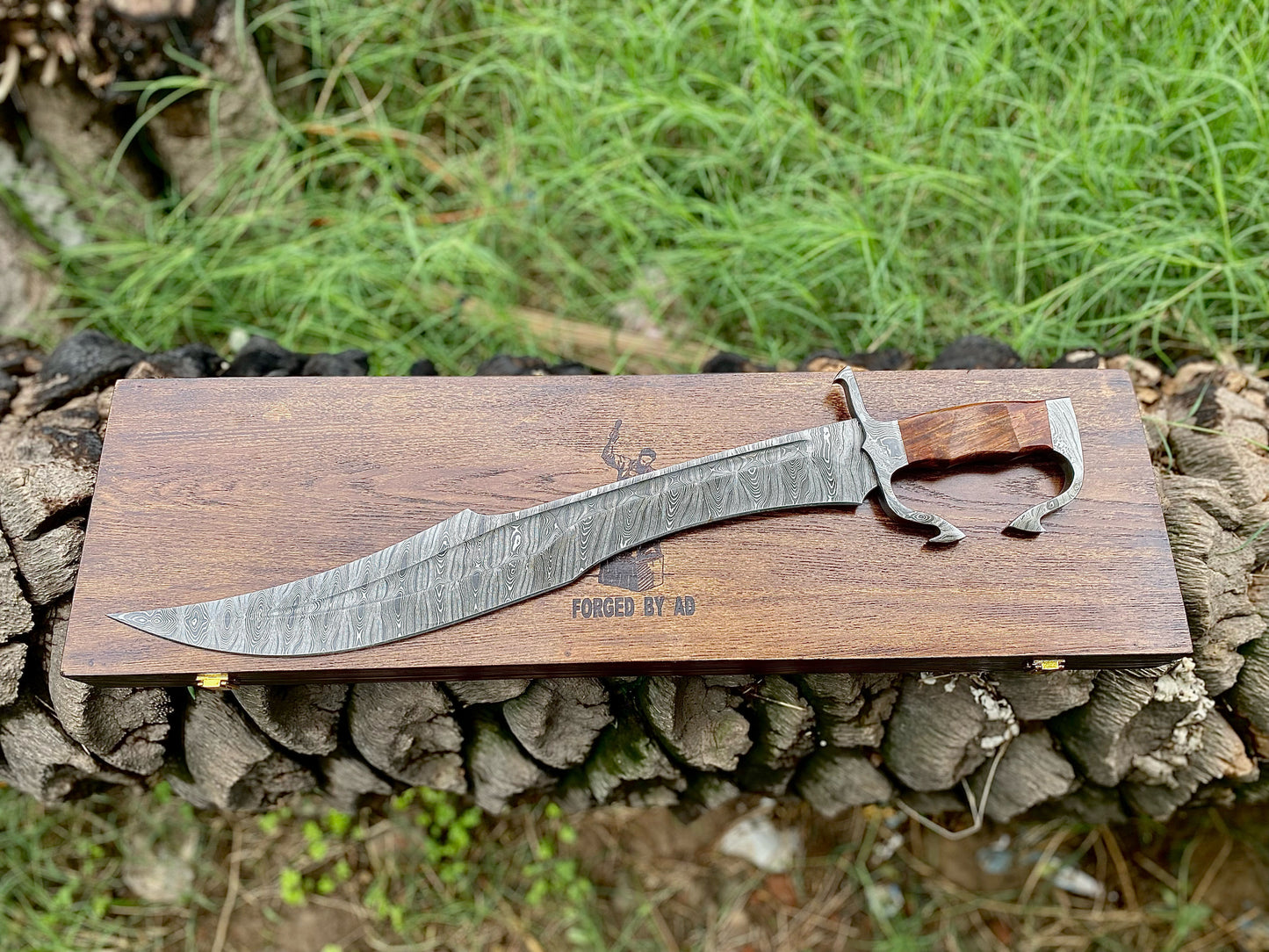 Hand Forged Full Tang Spartan Unique Sword with Scabbard Gift For Him, Christmas Gift